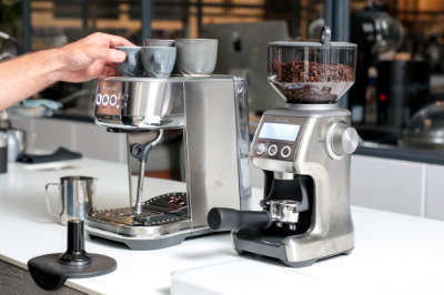 Breville Bambino Plus - Espresso Machine - Stainless Steel - Padre Coffee